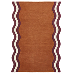 Ковер с оригинальной волнистой отделкой Woven from Wool варинант исполнения - 1 | Loft Concept в Екатеринбурге