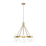 Люстра с 5-ю плафонами в форме песочных часов с узкими перфорированными отверстиями Feiss варинант исполнения - 8 | Loft Concept в Екатеринбурге