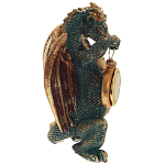 Часы в виде дракона Green Dragon with Clock варинант исполнения - 3 | Loft Concept в Екатеринбурге