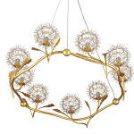 Люстра круглая с декором в виде цветков одуванчика Hanging Dandelion варинант исполнения - 3 | Loft Concept в Екатеринбурге