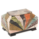 Шкатулка из натурального камня змеевик Stone Casket варинант исполнения - 1 | Loft Concept в Екатеринбурге