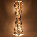 Торшер из перламутра на металлическом каркасе Indonesian Wave варинант исполнения - 4 | Loft Concept в Екатеринбурге