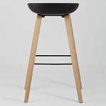 Барный стул на ножках из натурального дерева Boras Black варинант исполнения - 4 | Loft Concept в Екатеринбурге