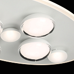 Потолочный светильник овальной формы белого цвета с 7-ю лампами Lunar Pebbles варинант исполнения - 6 | Loft Concept в Екатеринбурге