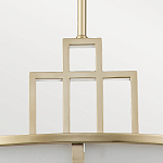 Подвесной светильник цвета латунь с белым матовым плафоном с геометрическим рисунком Feiss варинант исполнения - 4 | Loft Concept в Екатеринбурге