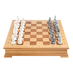 Шахматы Северные народы в ларце из натурального бука Decorative Thematic Chess  варинант исполнения - 2 | Loft Concept в Екатеринбурге