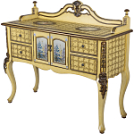 Комод деревянный Illustration of flowers варинант исполнения - 4 | Loft Concept в Екатеринбурге