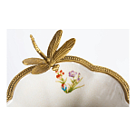 Ваза из фарфора с бронзовой стрекозой  Paradise Dragonfly варинант исполнения - 4 | Loft Concept в Екатеринбурге