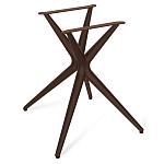 Стол обеденный с коричневой прямоугольной столешницей из керамики на четырех пластиковых ножках Brown Ceramics варинант исполнения - 4 | Loft Concept в Екатеринбурге