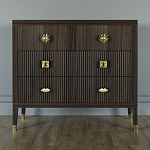 Бельевой Комод с 4 ящиками Elsa Dreams Walnut варинант исполнения - 5 | Loft Concept в Екатеринбурге