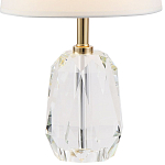 Настольная лампа с абажуром и основанием из хрусталя Manlio Crystal Lampshade Table Lamp варинант исполнения - 2 | Loft Concept в Екатеринбурге