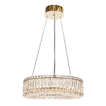 Люстра подвесная круглая из прозрачного хрусталя с золотым корпусом Selfsufficient варинант исполнения - 4 | Loft Concept в Екатеринбурге