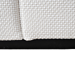 Дизайнерское кресло мягкое с обивкой из рогожки кремового цвета Decoration of Everything варинант исполнения - 3 | Loft Concept в Екатеринбурге