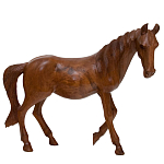 Статуэтка из дерева суар дикая лошадь Wild Horses варинант исполнения - 3 | Loft Concept в Екатеринбурге