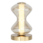 Настольная лампа светодиодная с волнообразным стеклянным плафоном Amphora of Light варинант исполнения - 1 | Loft Concept в Екатеринбурге