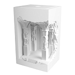 Встраиваемый в стену гипсовый светильник под покраску с колоннами и арками в античном стиле Antiquity Athena варинант исполнения - 2 | Loft Concept в Екатеринбурге