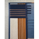 Панно из шнура Синяя геометрическая абстракция wall panel line Blue варинант исполнения - 3 | Loft Concept в Екатеринбурге