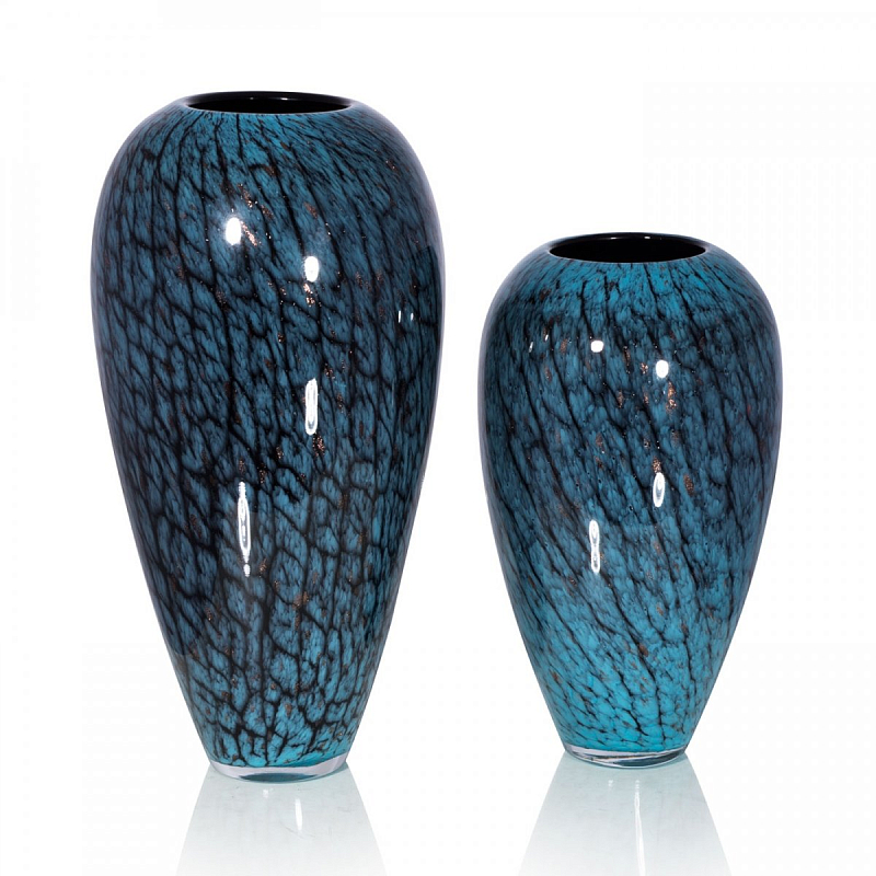 Стеклянная ваза Chrysalis Бирюзовый в Екатеринбурге | Loft Concept 