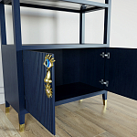 Стеллаж со стеклянными полками Elsa Dreams Blue варинант исполнения - 5 | Loft Concept в Екатеринбурге