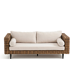 Трехместный садовый диван из плетеного пластика Matteo варинант исполнения - 6 | Loft Concept в Екатеринбурге