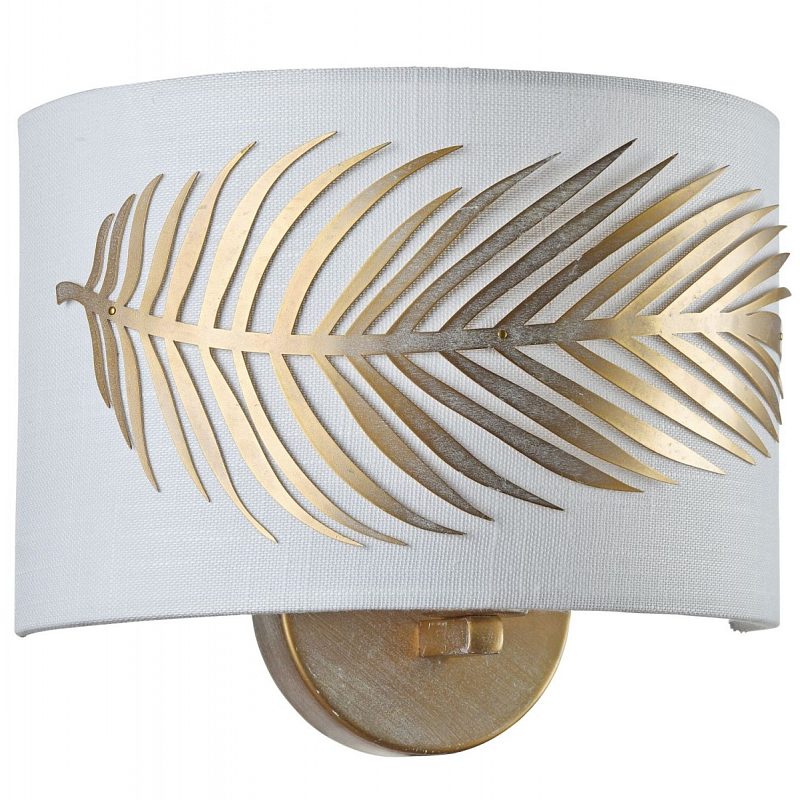 Бра Golden Feather Sconces Золотой Белый в Екатеринбурге | Loft Concept 