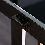 Консоль в современном стиле с черной стекляной столешницей Console with Black Glass варинант исполнения - 3 | Loft Concept в Екатеринбурге