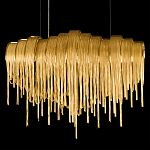 Люстра подвесная с металлическими цепочками и изогнутыми металлическими дугами 72 см Atlantis Chain варинант исполнения - 17 | Loft Concept в Екатеринбурге