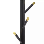 Напольная вешалка чёрная с золотистыми элементами Branches Hangers варинант исполнения - 1 | Loft Concept в Екатеринбурге