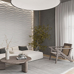 Гипсовая 3D панель с принтографией PM-01 варинант исполнения - 2 | Loft Concept в Екатеринбурге