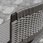 Дизайнерский стул с каркасом из металла с плетеными сиденьем и спинкой GREEN POINT Chair варинант исполнения - 7 | Loft Concept в Екатеринбурге