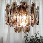 Люстра из круглых стеклянных элементов Vienna варинант исполнения - 6 | Loft Concept в Екатеринбурге