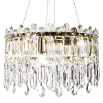 Круглая люстра с хрустальными подвесками Roul Crystal Round Chandelier варинант исполнения - 3 | Loft Concept в Екатеринбурге