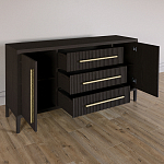 Буфет Primo с тремя ящиками и двумя фасадами Темный орех варинант исполнения - 5 | Loft Concept в Екатеринбурге