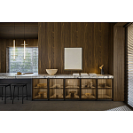 Кухонный гарнитур из массива дуба и камня Ratio Dada Engenereed варинант исполнения - 3 | Loft Concept в Екатеринбурге