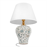 Настольная лампа с цветочной росписью Lamp Flower Painting варинант исполнения - 3 | Loft Concept в Екатеринбурге