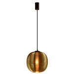 Подвесной светильник со стеклянным рельефным плафоном золото Perforated Glass 25 варинант исполнения - 2 | Loft Concept в Екатеринбурге