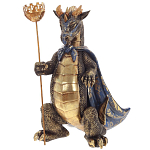 Подсвечник в виде дракона Dragon candlestick Gold Blue варинант исполнения - 2 | Loft Concept в Екатеринбурге