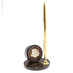 Часы настольные с ручкой из натурального камня Stone Clock варинант исполнения - 13 | Loft Concept в Екатеринбурге