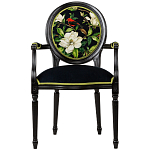 Стул с подлокотниками из бука с изображением птиц и цветов Blooming Birds варинант исполнения - 1 | Loft Concept в Екатеринбурге