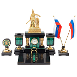 Настольный письменный набор из малахита и долерита Leader Organizer варинант исполнения - 1 | Loft Concept в Екатеринбурге