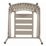 Стул серо-бежевый с декоративным плетением на спинке и подлокотниках Chair Weave варинант исполнения - 7 | Loft Concept в Екатеринбурге