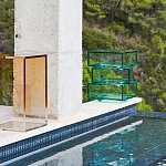 Стол журнальный в форме кубов Acrylic Furniture Lumina Mint Breeze варинант исполнения - 7 | Loft Concept в Екатеринбурге