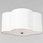 Потолочный светильник с белым волнистым плафоном из ткани Vitorino варинант исполнения - 1 | Loft Concept в Екатеринбурге