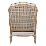 Кресло со спинкой из ротанга Ellie Rattan Armchair beige print flax варинант исполнения - 2 | Loft Concept в Екатеринбурге