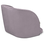 Барный стул со спинкой на 4-х деревянных ножках Сиреневый Велюр Ava Charm варинант исполнения - 3 | Loft Concept в Екатеринбурге