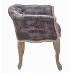 Кресло низкое в стиле прованс Louis French Armchair brown варинант исполнения - 2 | Loft Concept в Екатеринбурге