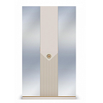 Шкаф трёхдверный с 2-мя зеркальными дверками Satin Furniture варинант исполнения - 3 | Loft Concept в Екатеринбурге