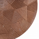 Кофейный столик с рельефной столешницей из металла Aplika Bronze варинант исполнения - 2 | Loft Concept в Екатеринбурге