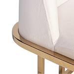 Стул обеденный велюровый кремовый с золотым каркасом Nobility варинант исполнения - 1 | Loft Concept в Екатеринбурге