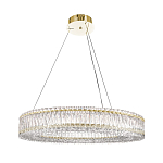 Люстра подвесная круглая из прозрачного хрусталя с золотым корпусом Selfsufficient варинант исполнения - 7 | Loft Concept в Екатеринбурге